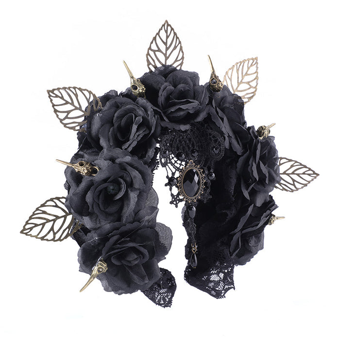 Serre Tête Rose Noir Déguisement | Ramen Nation