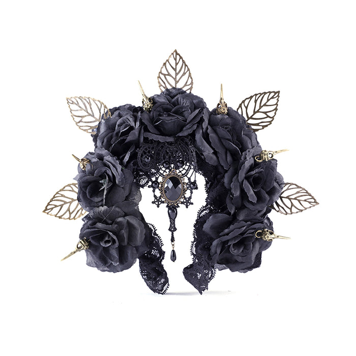 Diadema con rosa negra de Disguise | Ramen Nation