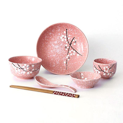 Patrón de Sakura de servicio de mesa japonés tradicional | Ramen Nation