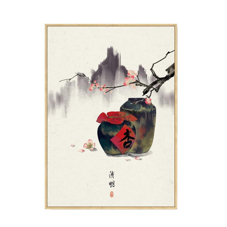 Toile imprimée style aquarelle motifs asiatique | Ramen Nation