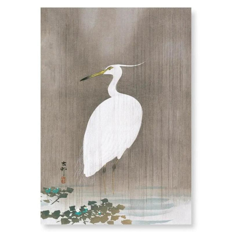 Tableau Japonais Aigrette Blanche - A4 | Ramen Nation