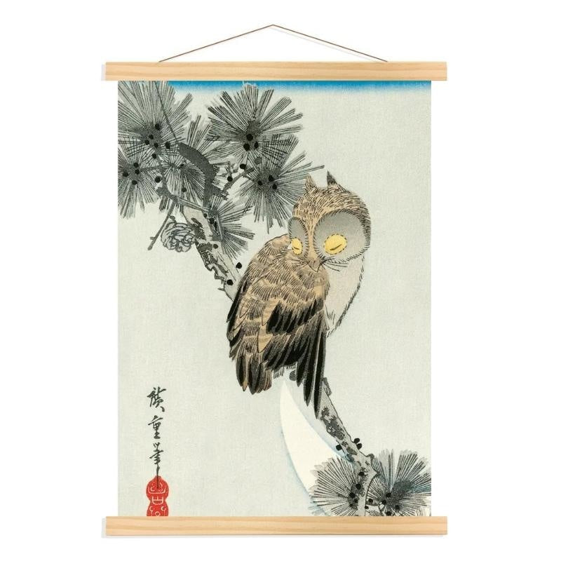 Tableau Japonais Hibou