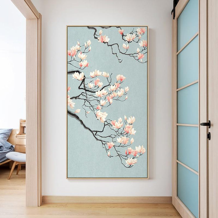 Toile imprimée motif fleuris style japonais | Ramen Nation