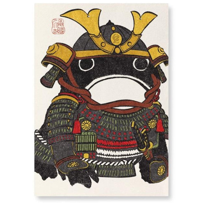 Tableau Japonais Samurai Kaeru - A3 | Ramen Nation