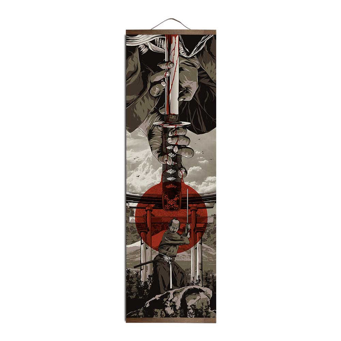Tapisserie Japonaise Motifs Samouraï Katana / 20x60cm | Ramen Nation