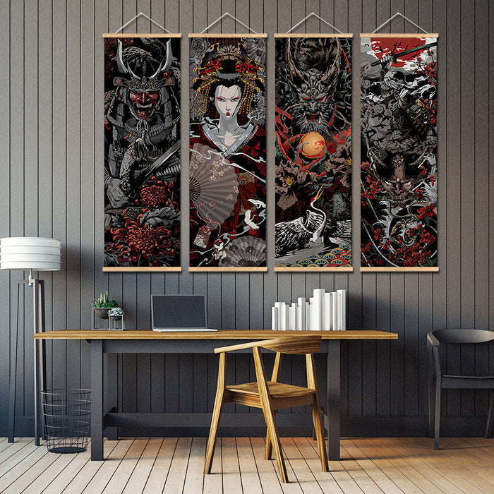 Tapisserie Murale Japonaise Samouraï | Ramen Nation